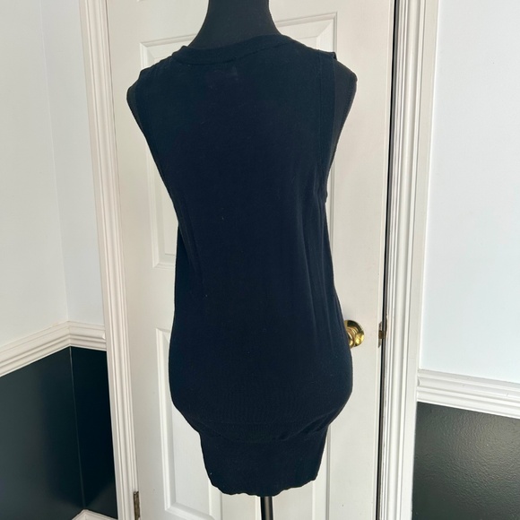 Original Penguin Black Knit Long V-Neck Vest Size M - Picture 4 of 10